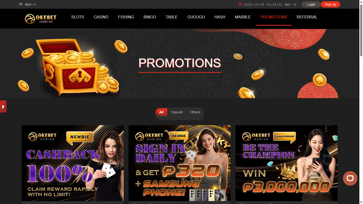 OKEBET casino review hero image